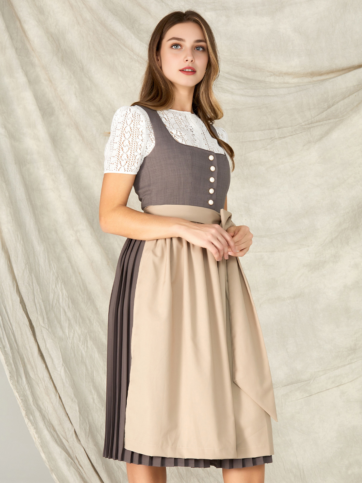 Dirndl 2024 Grün in Grau