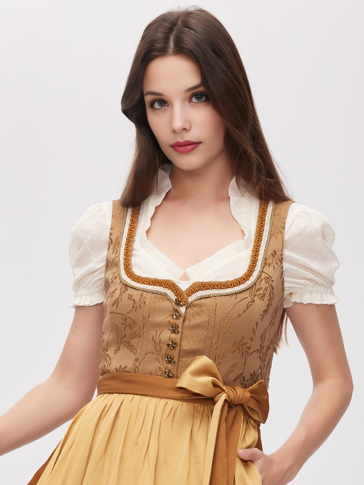 Dirndl in Gelb