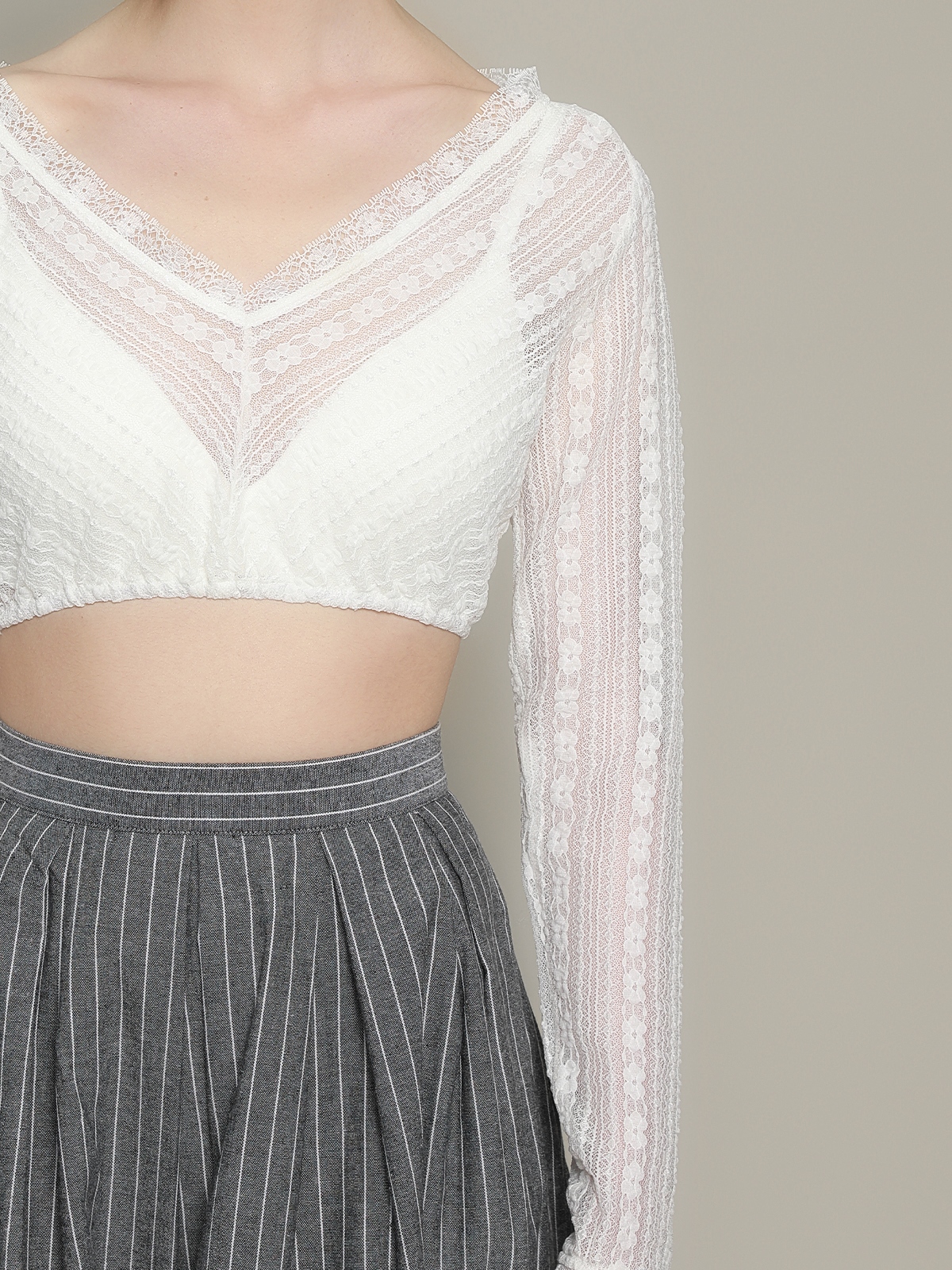 Dirndl Bluse in Weiß