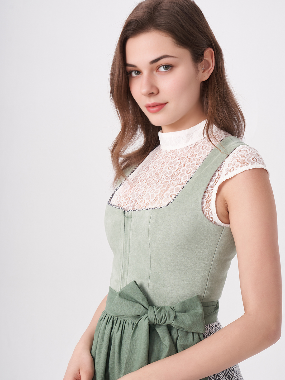 Dirndl Bluse grün