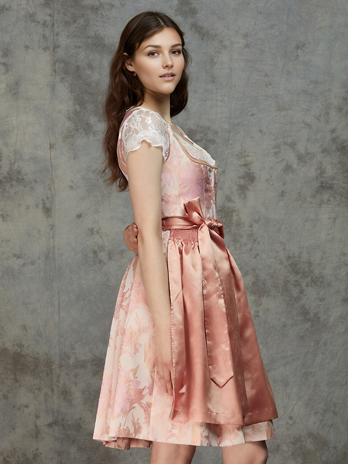 Elegantes rosa Gössl Dirndl aus der neuen Kollektion