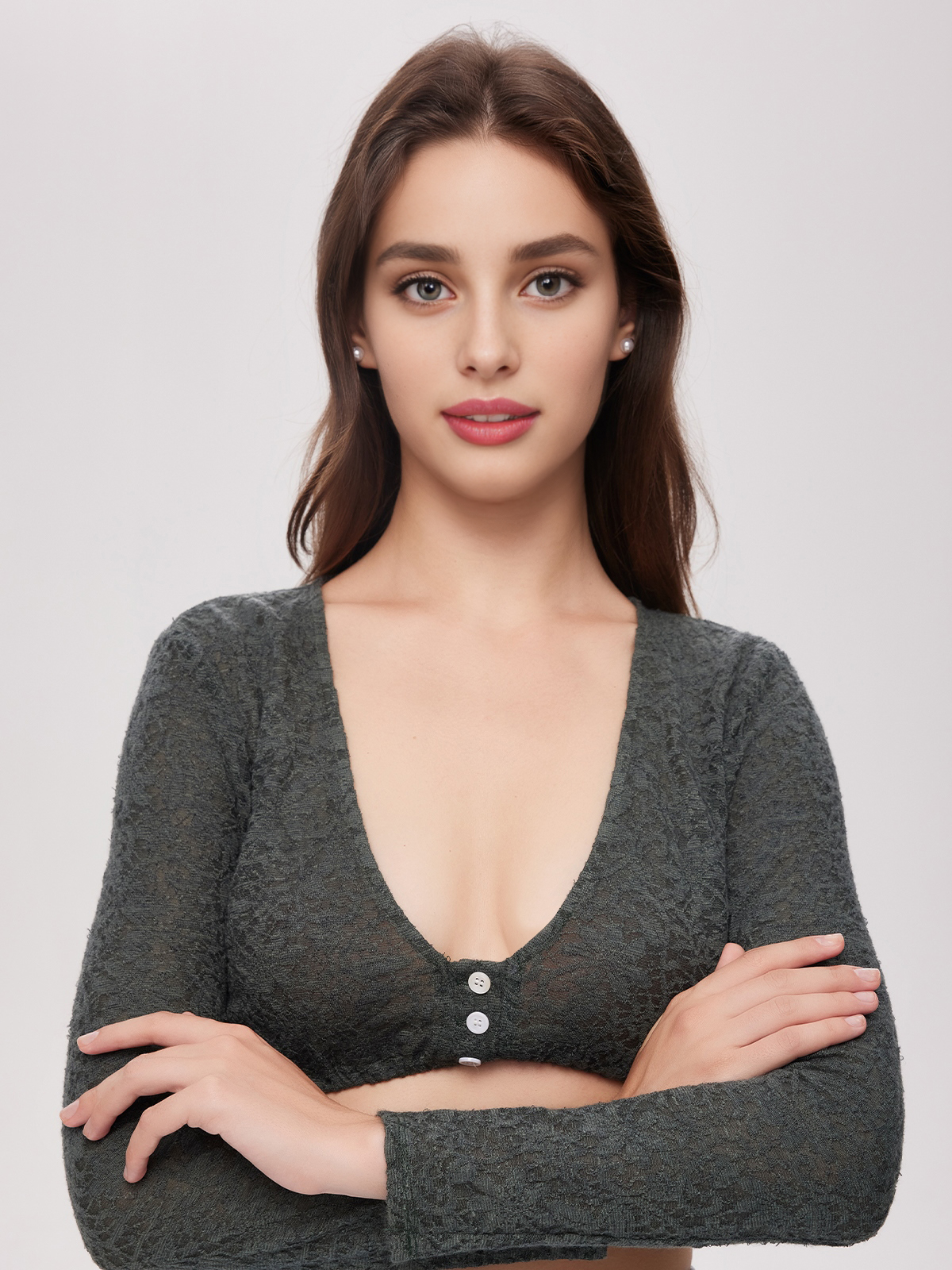 Dirndl Bluse in Grün